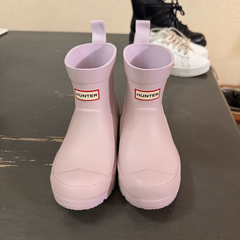 Hunter - Short Play Rain Boots Lavender - Size 12 toddler